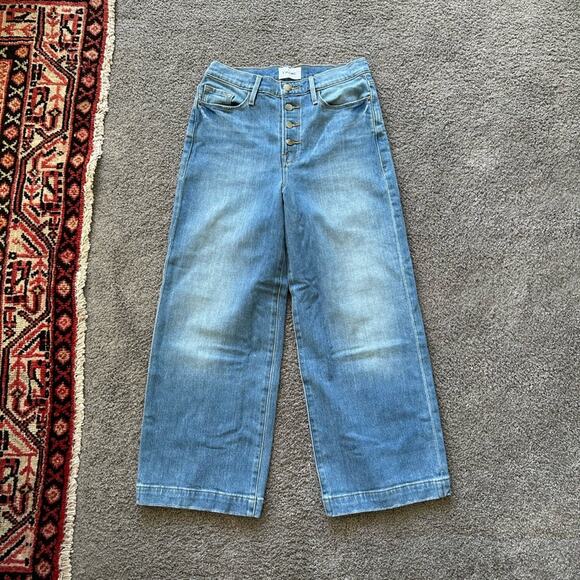 Frame Ali Wide Crop Jeans - Picture 1 of 7